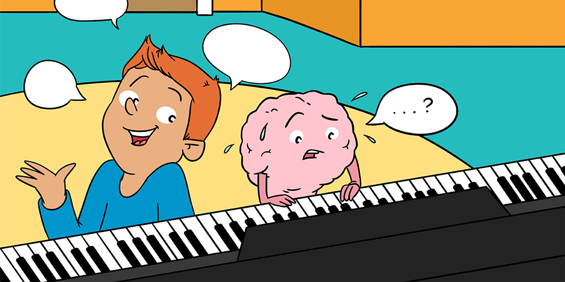 Brain stimulation for music and language